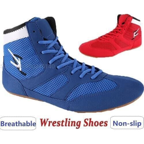 Men Women Boys Wrestling Shoes Boxing Fighting Boots Cow Muscle Anti Slip Wrestling Training Sneakers For Men Sport Trainers