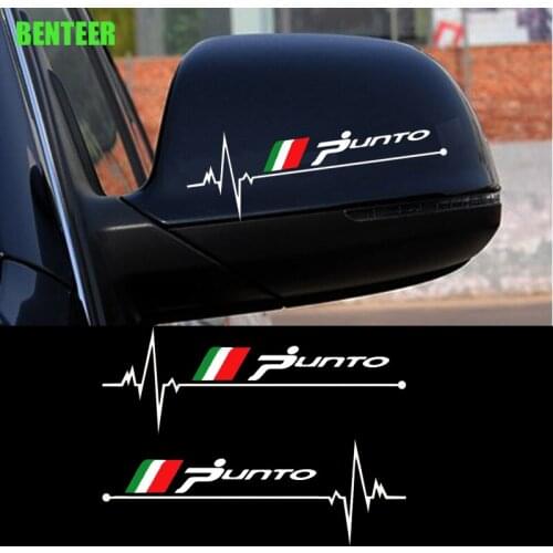 KK car rearview mirrior decal sticker for Fiat punto