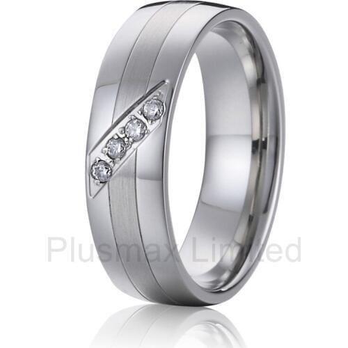 China factory Husband and wife gift cheap pure titanium wedding band jewelry rings for men and women