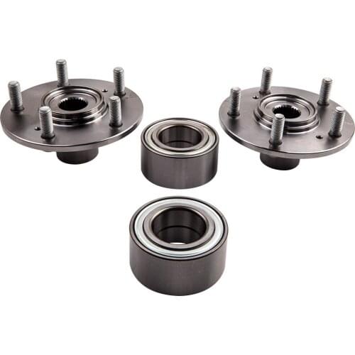 Front LEFT & RIGHT Wheel Hub & Bearing Set For HONDA PRELUDE 1997 - 2001