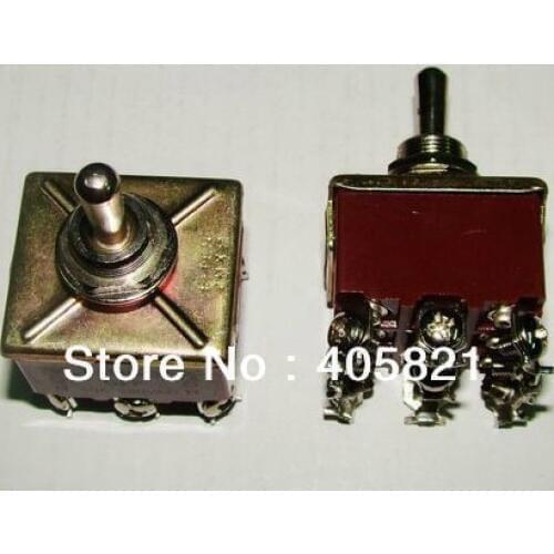 Toggle switch ON-ON 9 screw 2position KN-302 mounting hole 12mm