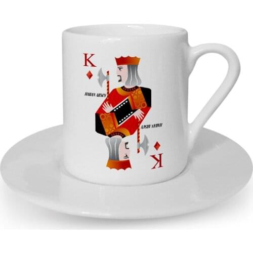 Personalized Tile Pastor Turkish coffee Cup