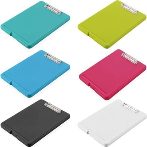 A4 Plastic Storage Clipboard File Box Case Document File Folder Clipboard Office