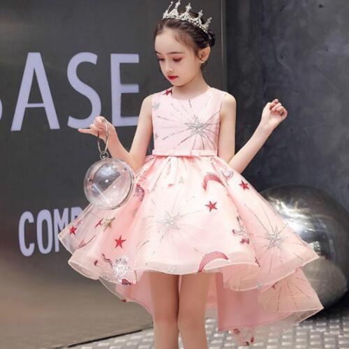 Embroidery Flower Dress Girls Wedding Party Princess Children Dresses Elegant Baby Kids Christmas Vestidos For Girls Clothing