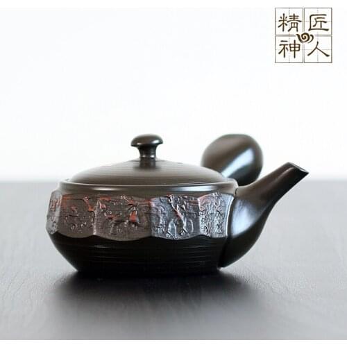 Popularity with imported from Japan side pot of loose skin lasts a horizontal hand teapot built-in filter ceramic POTS