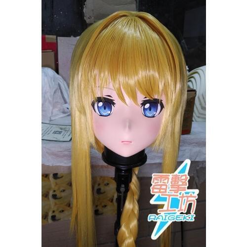 RAIGEKI MAKS 76) Resin Lolita Crossdresser DOLL BJD Cos Crossdress Head Kigurumi Anime Alice Synthesis Thirty Cosplay Masks