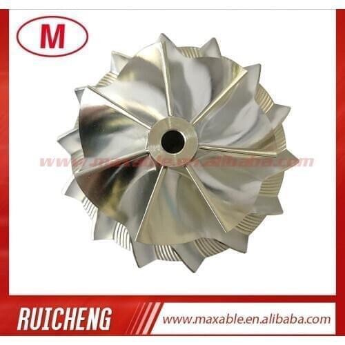 RHF55 54.64/70.98mm 7+7 blades high performance turbocharger billet/milling/aluminum 2618 compressor wheel