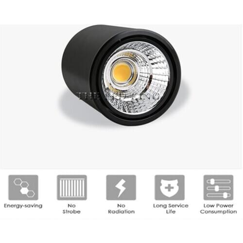 LED COB Downlights Surface Mounted 5W 7W 10W 12W 15W Mounted Ceiling Lamps Spot Light 110V 220V hall living room Background wall