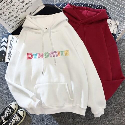 90s KPOP Bangtan Boys Sweatshirt DYNAMITE Hoodie Harajuku K-pop Ladies Women JIMIN JIN SUGA V JUNGKOOK Tops Female Hoody Y2k