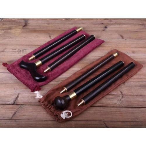 Walking stick Solid wood detachable crutches purple sandalwood crutch civilization stick old man cane mahogany yang sheng zhang