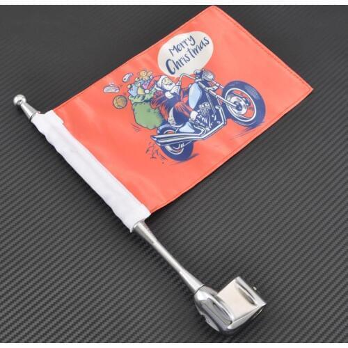Motorcycle Flag Pole Side Mount Luggage Rack Antenna Vertical Fit For Honda Goldwing GL1800 GL1500 GL1200 2001-2011