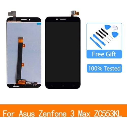 For Asus Zenfone 3 Max ZC553KL X00DD LCD Display Panel Touch Screen Sensor Assembly with Frame X00DA LCD