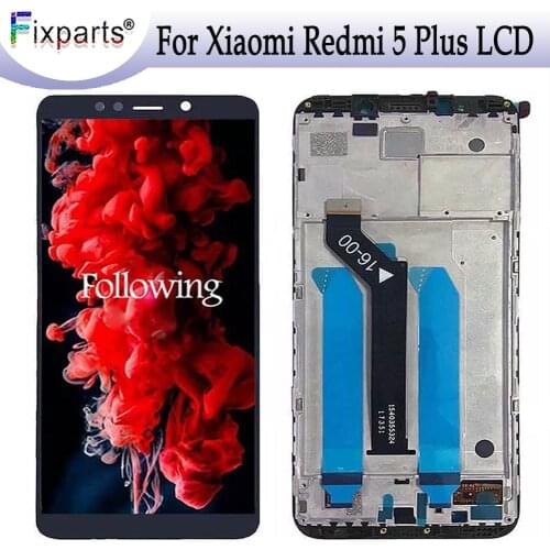 For Xiaomi Redmi 5 Plus LCD Display Touch Screen 100% New FHD 5.99" Digitizer Assembly Replacement Accessory For Redmi 5 Plus