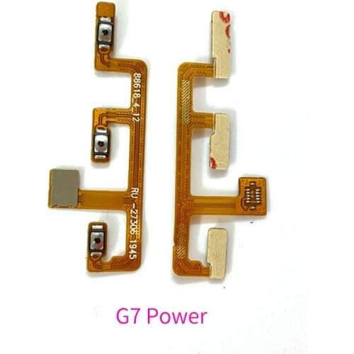 10pcs For Motorola Moto G7 Power Play Plus Switch Power on Off Volume Side Button Flex Cable