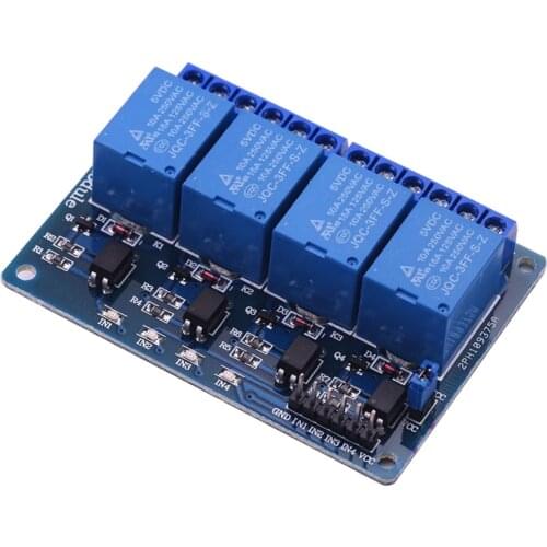 For Arduino ARM PIC AVR DSP Electronics 5V/12V/24V 4 way relay module 5V 4 channel relay module expansion board low level