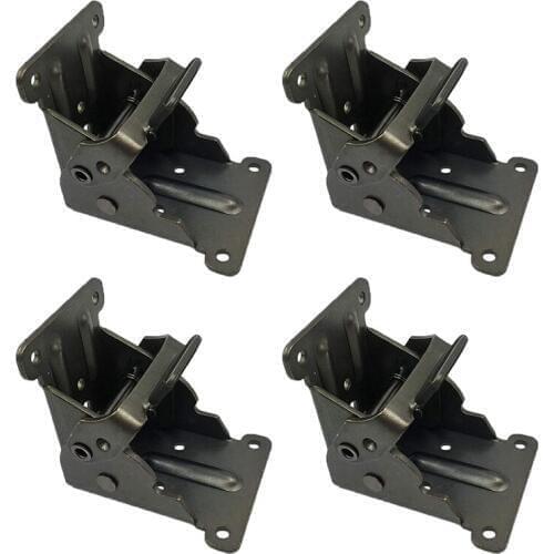4Pcs Collapsible Support Frame Self-Locking Hinge Table Leg Fittings And Gussets - For Folding Legs Folding Workbench Folding De