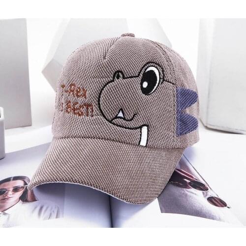Cartoon Dinosaur Baby Baseball Cap Summer Autumn Outdoor Baby Boy Hat Adjustable Children Cap Toddler Bonnet Enfant