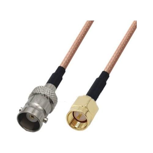 RG142 Cable SMA Male to BNC Female Connector RF Coaxial Jumper Pigtail Cable