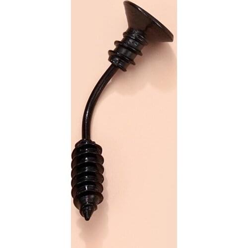Punk Black Screw Design Belly Button Rings Stainless Steel Women Men Fashion Navel Body Piercing Jewelry
