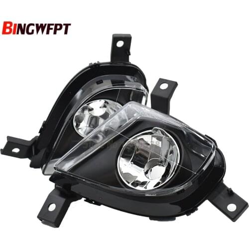2pcs Left/ Right Front Bumper Fog Light Lamp Driving Light Cover Emark Without Bulb For BMW E90 E91 328i 335i 2009 2010 2011