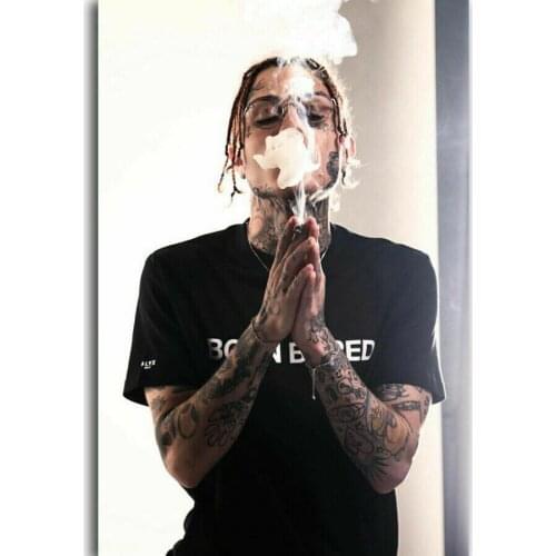 Lil Skies Rap Music Star Hip Hop Rapper Singer Silk Fabric Wall Poster Art Decor Sticker Bright