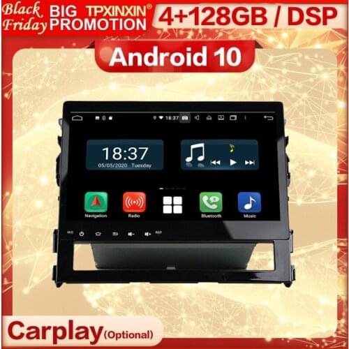 4+128G Carplay 2 Din Android Screen Multimedia Stereo Receiver For Toyota Land Cruiser 2020 GPS IPS Radio Audio Player Head Unit