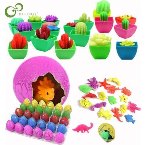 Novelty Creative Water Swelling And Growing Plant Flower Pots Growing Dinosaur Eggs Sea Creature Gifts For Kids LXX