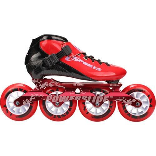 Speed Inline Skates Carbon Fiber Professional 4*100/110mm Competition Skates 4 Wheels Racing Skating Patines Similar Powerslide