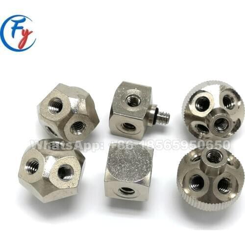 Slip lock connector, quick connector for misting systems, aeroponics mist humidifying system, 3-nozzle cluster connector