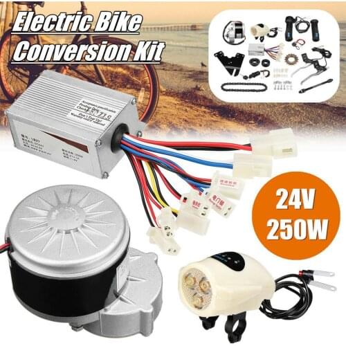 22-28'' Electric Bike Conversion Kit Refit Motor Controller Flywheel Hub For Single Flywheel Bike 24V 250W 3300 RPM Drive Motor