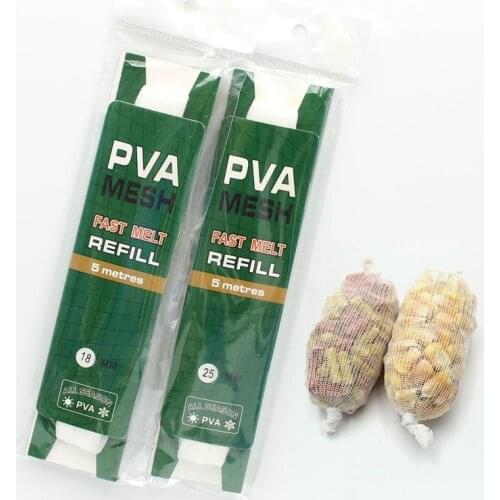 5M Carp Fishing Bait Boilies Bag Water Soluble PVA Mesh for Carp Coarse Feeder Fishing Boilie Bait Bag Tackle