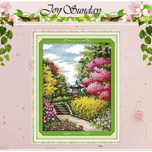 Thick Spring Patterns Counted Cross Stitch 11CT 14CT Cross Stitch Sets Wholesale Scenery Cross-stitch Kits Embroidery Needlework