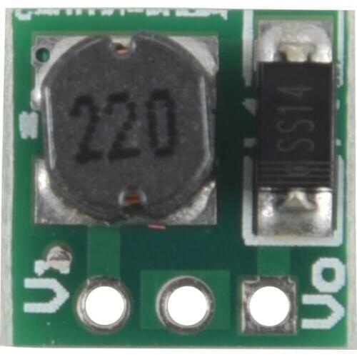 0.9-5V To 5V DC-DC Step-Up Power Module Voltage Boost Converter Board 1.5V 1.8V 2.5V 3V 3.3V 3.7V 4.2V To 5V Green