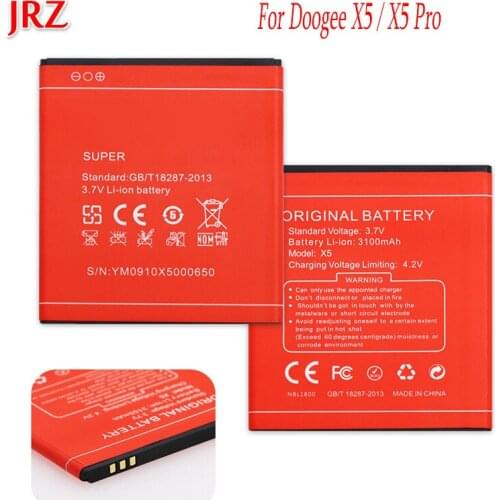 100PCS/LOT 3100mah Doogee X5 Battery Doogee X5 Pro Batterie Bateria Accumulator AKKU PIL