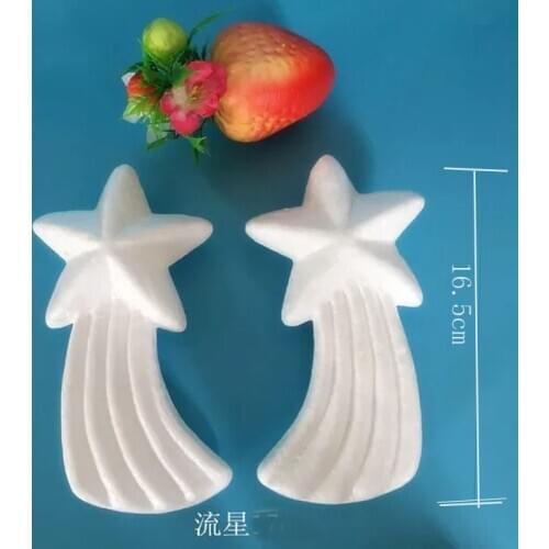 16.5cm/12pcs,Foam Shooting Star,Solid Polystyrene Modelling Balls,DIY Party Wedding Christmas Decor,Boule Polystyrene Ronde