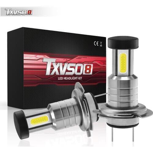 2pcs Car H7 LED Headlight Bulbs 12V 24V 110W 30000LM Headlight Conversion Kit Bulb High or Low Beam 6000K Headlight Bulbs Lamp