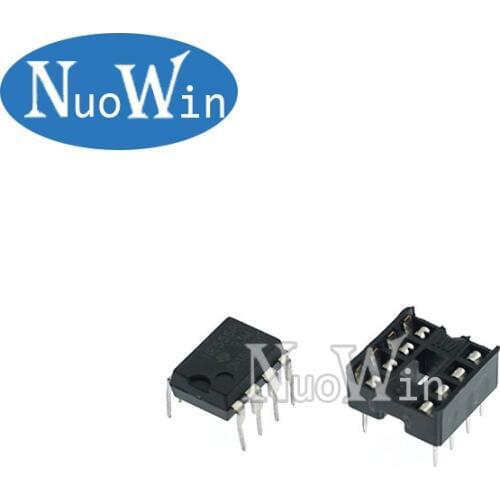 20pcs NE555 IC 555 & 8 Pin DIP Sockets (10 each) ic ne555 and Sockets DIP8 diy for arduino starter kit