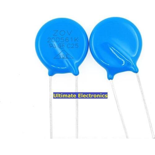 20pcs Varistors 20D561K 560V Metal voltage dependent resistor