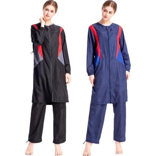 3pcs Muslim Women Islamic Swimsuit Swimwear Burkini Full Cover Modesty Beachwear Arab Bathing Suits Casual Sports Burkini New