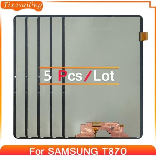 5Pcs For Samsung Galaxy 11.0" Tab S7 LCD Display Touch Screen Digitizer Panel Assembly For Samsung Tab S7 SM-T870 T876B T875