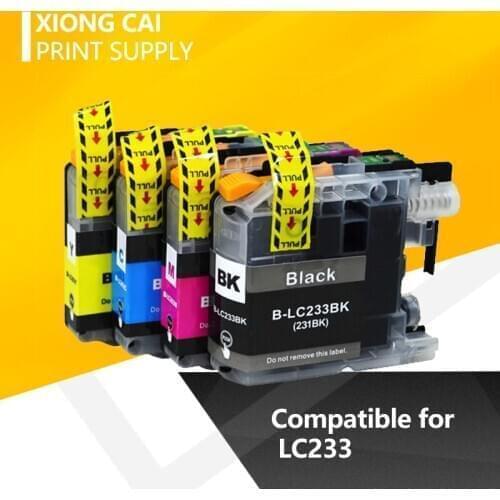 8pcs LC233 compatible ink cartridge For brother LC 233 DCP-J562DW DCP-4120DW MFC-J480DW MFC-J4620DW ink cartridge LC233 full ink