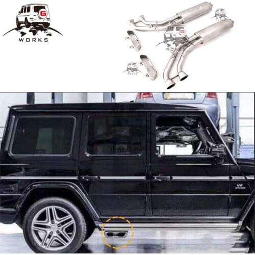 W464 exhaust system for 2019 g wagon g500 g63 g65 muffler pipes g class exhaust tips