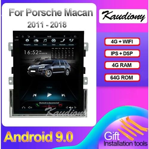 Kaudiony 10.4" Android 9.0 For Porsche Macan Car DVD Multimedia Player Auto Radio Automotivo GPS Navigation Stereo 4G 2011-2018