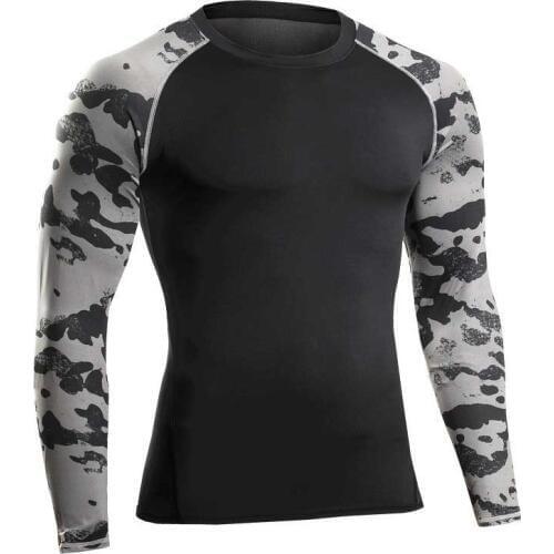 Quick Dry Compression Mens Long Sleeve T-Shirts Running Shirt Fitness Tight Tennis Soccer Jersey Gym Demix Sportswear MA46