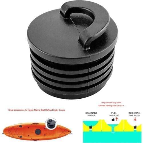 Black Boat Scupper Plugs Bung Plugs Kayak Drain Plug Kayak Scupper Stoppers