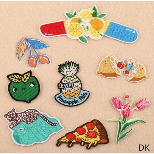 CPAM Shipping 10 pcs Embroidered iron on sew on patches hotfix Applique clothing fabric hat bat shoe DIY accessory