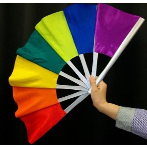 Delux colorful Pro Broken and Restored Fan - Trick, paper mache mask,magic tricks,fire,props,dice magic,comedy