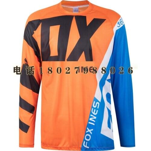 Breathable long-sleeved bicycle FOXINES mountain bike motorcycle jersey men 10 orders