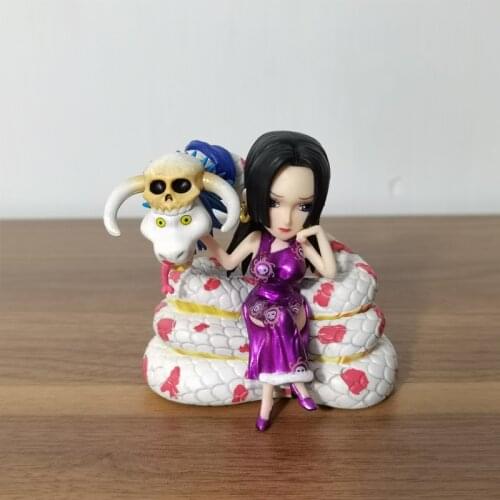 One Piece GK Boa Hancock Anime Action Figures Snake girl Cute Version Collection Model Toy Female Emperor Statue Figure Doll