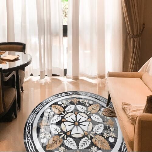 European-style circular parquet floor tiles are sticker corridor entrance tiles refurbished stickers waterproof and wear-resista